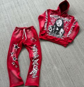Chándal de lana con capucha Regular Unisex de algodón de alta calidad Logotipo personalizable Impreso Entrenamiento Jogging Wear Otoño Sólido - Product Image 6