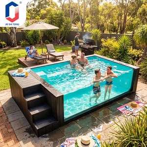 Piscine conteneur de haute qualité pour les maisons et les espaces commerciaux, conception et dimensions personnalisées, installation facile. - Product Image 1