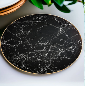 Susan paresseuse en marbre minimaliste ajoutant une touche moderne à la maison organisateur de paramètres de salle à manger Susan paresseuse pour la cuisine au prix de gros - Product Image 3