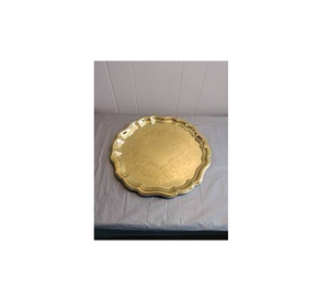 Plateau de service en métal, Table de service alimentaire rond en métal fini affichage rangement taille personnalisée vente chaude - Product Image 1