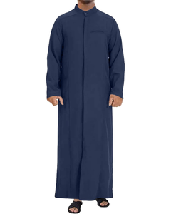 Kaftan para hombres-Thobe musulmán de manga larga con cierre de botón OEM y etiqueta privada disponible MOQ bajo de Pakistán - Product Image 1