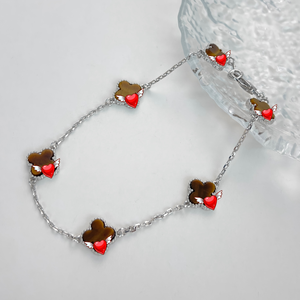 Pulsera Original de Plata de Ley S925 Chapada en Oro de 18K con Trébol de Cuatro Hojas y Seis Flores, Se Puede Solicitar el Catálogo de <span class=keywords><strong>Van</strong></span> <span class=keywords><strong>Cleef</strong></span> al Vendedor - Product Image 6