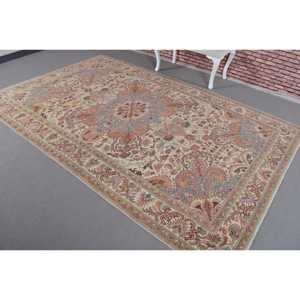 Vintage 0.5x9.9 ft Rug, <b>Runner</b> Turkish Rug, <b>Red</b> Gray Animal Print Wool Rug - Product Image 2