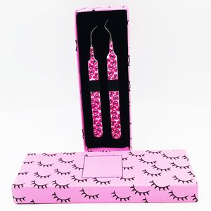 Pinzas Profesionales para Pestañas de Acero Inoxidable, Diseño de Caja Duradera con Logotipo de Visón, para Pinzas de Pestañas - Product Image 2