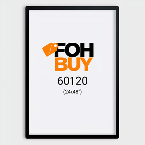 Grande Lightbox LED Retroilluminato da Parete 60120-Nero per Pubblicità, in Lega di Alluminio e Vetro Temperato - Product Image 2