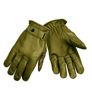Nouvelle mode Gants coupe-vent en cuir PU Technologie d'écran tactile Longueur du poignet en cuir véritable Style uni pour une utilisation en extérieur en hiver - Product Image 1