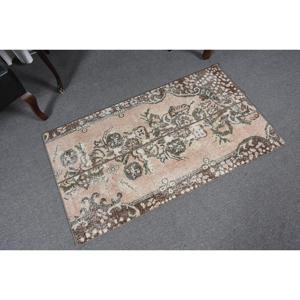 พรมวินเทจขนาดเล็ก 2.3x4.1 ฟุต (71x124 ซม.) พรมสีน้ำตาลสไตล์ตุรกีตะวันตกเฉียงใต้ - Product Image 5