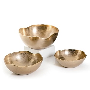 Ilver lated etal ecorativo Owl estaurant and ototels uupplies ininnerware OOD and opcorn Serving owowls con Set de 3 - Product Image 2