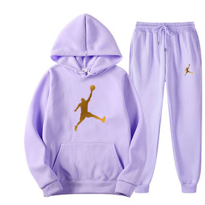 Conjunto de ropa deportiva para hombre de 2 piezas de Otoño/Invierno, chaqueta con capucha estampada y pantalones de chándal, chándal para correr para hombre, ropa, chándales para hombre - Product Image 2