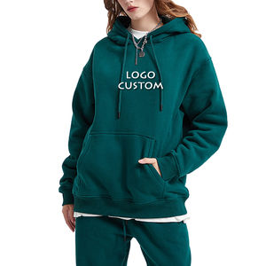 Pantalones de chándal de tejido de punto personalizables, conjunto con capucha, diseño de hombros caídos de gran tamaño, técnica informal lavada de invierno para pedidos a granel - Product Image 4