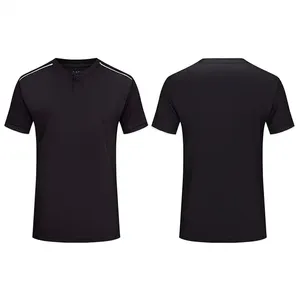 Camiseta de fútbol de secado rápido profesional de alta calidad para hombre OEM/ODM, camiseta de entrenamiento de estilo profesional con logotipo personalizado impreso para adultos - Product Image 5