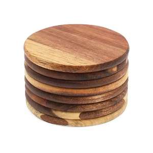 Posavasos decorativos de madera hechos a mano, ecológicos, para el hogar, bar, cocina, café, té, de madera - Product Image 5