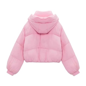 Chaquetas Acolchadas Cortas de Invierno para Mujer, Color Rosa, al por Mayor, Chaquetas Bomber Acolchadas, Entrega Rápida 2026 - Product Image 4