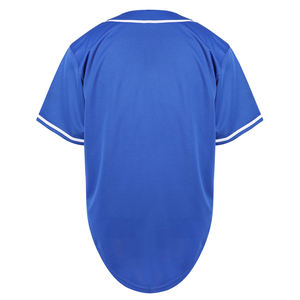 Maillot de baseball pour homme de qualité supérieure, respirant, en polyester, à manches courtes, boutonné, vêtements d'équipe sportive, maillot de haute qualité pour jeunes - Product Image 2