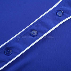 Camiseta de béisbol con logotipo personalizado para uniforme de equipo unisex, camiseta de béisbol de calidad superior transpirable de poliéster suave - Product Image 3