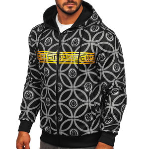 Wholesale Streetwear Heavyweight Oversized <b>Hoodie</b> No <b>String</b> Zip up <b>Hoodie</b> Vintage Acid Wash Mens Basics, Cotton Blended - Product Image 2