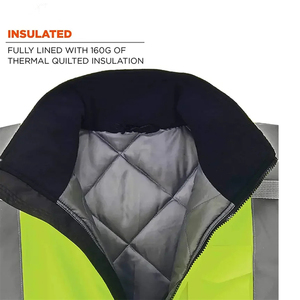 <b>Reflective</b> Work Wear Safety <b>Jacket</b> Waterproof Safety <b>Jacket</b> Work Clothing Safety <b>Jacket</b> For <b>Men</b> - Product Image 3