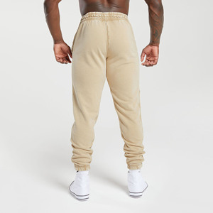 Pantalon de jogging décontracté pour homme, taille mi-haute, style vintage, respirant, anti-boulochage, anti-plis, en molleton lavé pour l'hiver - Product Image 3