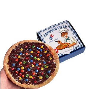 Stock Digital Printed Chocolate <b>Pizza</b> Shaped Mylar Bag 3.5g Matte Chocolate Flavored Unique Shape Packaging With <b>Box</b> - Product Image 6