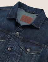 Veste en jean bleu nouveau style pour homme avec badges à motifs de lettres, col montant, vêtements d'extérieur et manteaux d'hiver