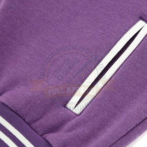 Blouson universitaire classique respirant pour homme, style urbain, 100 % coton, col montant, service OEM, couleurs personnalisées, vente en gros - Product Image 5