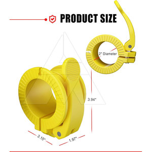 Collier de serrage pour haltères à prix de gros – Dernier style, design unique, en nylon/plastique, fonction antidérapante, couleurs et logo personnalisables - Product Image 2