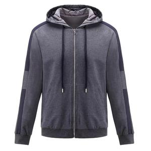 เสื้อวอร์มคอกลมสองชิ้นและชุดวิ่งกางเกงขาบานสำหรับผู้ชายผ้าฝ้ายโลโก้แบบกำหนดเอง - Product Image 6