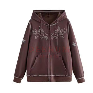 เสื้อฮู้ดพลอยเทียมสำหรับผู้ชายสินค้าออนไลน์ - Product Image 1