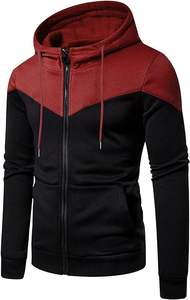 Vente en gros de sweat-shirt à capuche zippé style High Street, couleur unie, logo personnalisé, sweat à capuche oversize zippé à impression bouffante 3D pour hommes - Product Image 3