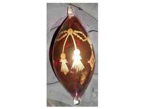 Haute Qualité En Gros À La Main Conception Unique De Luxe Égyptien En Verre Soufflé À La Main Ornements De Noël 24ct Or Gravure En Profondeur Animal - Product Image 4