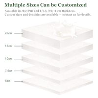 Matelas en mousse pour lit simple, design moderne, écologique, hypoallergénique, respirant, pliable, enroulable dans une boîte, pour usage scolaire et hospitalier