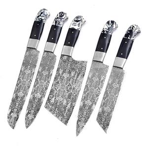 Venta al por mayor de cubertería personalizada OEM ODM: Fábrica profesional de cuchillos de acero de Damasco con nuevo mango de Damasco - Product Image 6