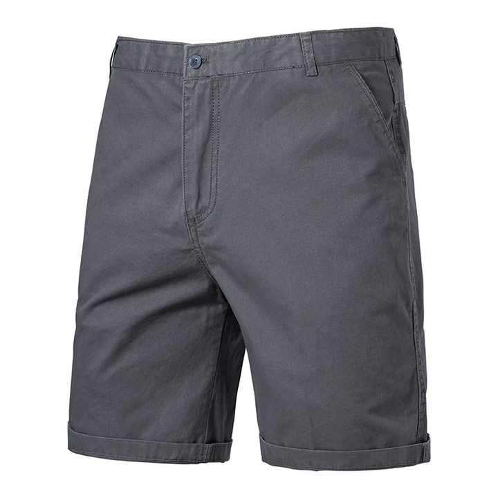 Men's Cotton Casual Shorts Summer Business Casual Knee Pants Classic Streetwear Golf Shorts
