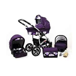 Poussette légère pour bébé/landau avec roues antichocs et panier pour siège auto pour bébé en vente - Product Image 5