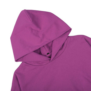 Sudadera holgada de doble capa con logotipo personalizado, sudadera de algodón liso pesado con bolsillo lateral, diseño de estampado informal de otoño - Product Image 3