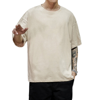 Kaos Pria Pro Club Oversize Lose Fit Bahan Jersey Bermotif Dapat Disesuaikan