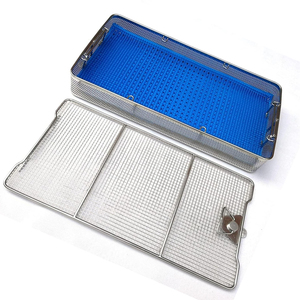 Bandeja de esterilización médica Manual de acero inoxidable de calidad superior Certificado CE Garantía de 3 años Venta al por mayor Hecho a medida Pentax - Product Image 6