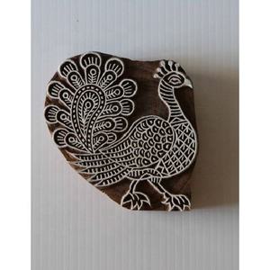 ตัวปั๊มไม้สไตล์อินเดียที่ทำด้วยมือผ้าพิมพ์มือสำหรับตกแต่งงานแต่งงานและงานฝีมือ - Product Image 3