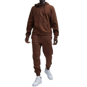 Ensemble de survêtement pour homme de style classique, col rond, surdimensionné, violet, personnalisé, lavage à l'acide, sweat-shirt et pantalon, survêtement pour homme - Product Image 1