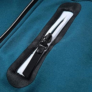 Sudadera con Capucha de Forro Polar para Hombre, con Cierre de Cremallera y Bordado, Mezcla de Poliéster/Algodón, Antipilling, Transpirable, para Invierno, Venta al Por Mayor OEM 2025 - Product Image 5