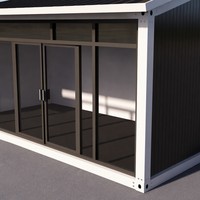 Maison modulaire en conteneur à structure en acier, préfabriquée, portable et démontable pour bureau de chantier, camp de travail et dortoir de travailleurs