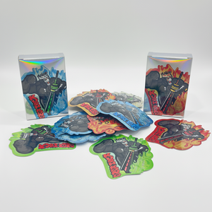 Bolsas de Mylar con Cierre Hermético, Impresión Personalizada, Reutilizables, de 3.5g, para <span class=keywords><strong>Galletas</strong></span> y Dulces, con Forma Especial, a Prueba de Olores, con Recorte - Product Image 1