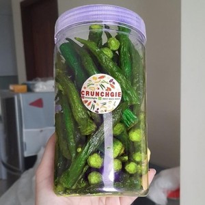 Chips de okra secos FRESCOS | Cripsy | Saludable con paquete de 1,76oz | 2oz de Vietnam - Product Image 4