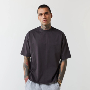 OEM meilleur prix hommes vêtements col rond coupe ample t-shirt pour hommes personnalisé imprimé logo uni à manches courtes 100% coton t-shirts 2025 - Product Image 5