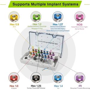 Kit de tournevis universel pour implants dentaires, autoclavable, avec clé dynamométrique pour implants dentaires, couple réglable de 10 à 70 Ncm, cliquet et 16 pièces - Product Image 3