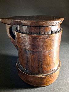 แก้วเบียร์ไม้-ถังเก็บเบียร์ไวกิ้งทำมือ100%-มีถุงของขวัญยุคกลางหลายขนาด - Product Image 2