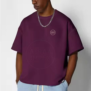 เสื้อยืดทรงหลวมสำหรับผู้ชายเสื้อยืดผู้ชายน้ำหนักเบา2025ออกแบบได้ตามต้องการโลโก้แบบใหม่ - Product Image 2