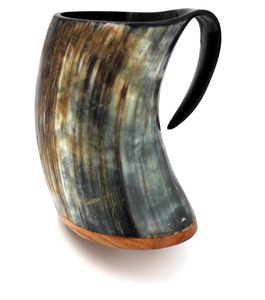 Taza para beber de cerveza de cuerno de buey Natural respetuosa con el medio ambiente Vikingo, taza de cuerno de búfalo de estilo Animal pulido, artesanías naturales hechas a mano - Product Image 2