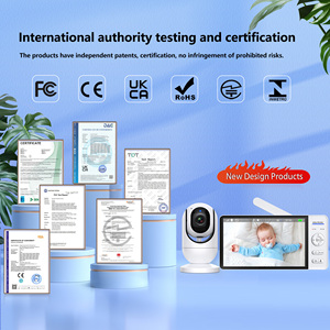 7 Inch 1080P Babyfoon 2.4G Không Dây Tầm Nhìn Ban Đêm 2 Cách Âm Thanh Nhiệt Độ Ngủ Máy Ảnh Video Và Âm Thanh Bé Màn Hình - Product Image 5
