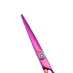 Ensemble professionnel de ciseaux de coupe de cheveux de salon japonais en acier inoxydable anneau pivotant pointu de 6.0 pouces avec poignée prune droitier - Product Image 5